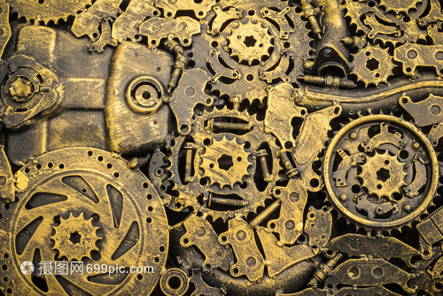 本底金屬古董機(jī)械